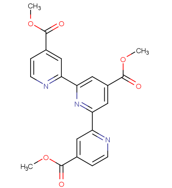 2,2':6',2''-三联吡啶-4,4',4''-三羧酸三甲酯,4,4',4''-trimethoxycarbonyl-2,2':6',2''-terpyridine
