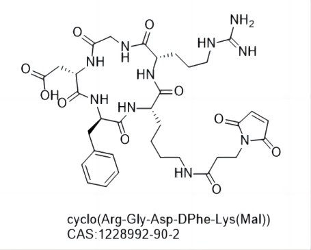 cyclo(Arg-Gly-Asp-DPhe-Lys(Mal)),cyclo(Arg-Gly-Asp-DPhe-Lys(Mal))