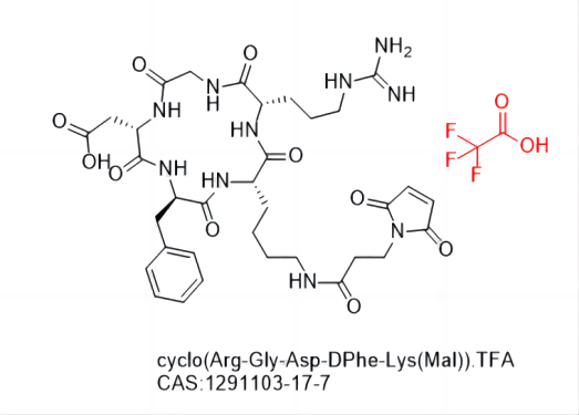 cyclo(Arg-Gly-Asp-DPhe-Lys(Mal)).TFA,cyclo(Arg-Gly-Asp-DPhe-Lys(Mal)).TFA