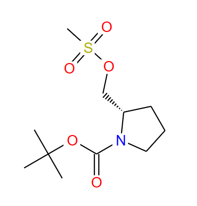 (S)-2-(((甲基磺?；?氧基)甲基)吡咯烷-1-羧酸叔丁酯,tert-butyl(2S)-2-{[(methylsulfonyl)oxy]methyl}-pyrrolidine-1-carboxylate