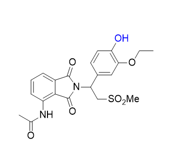 阿普斯特杂质14,N-(2-(1-(3-ethoxy-4-hydroxyphenyl)-2-(methylsulfonyl)ethyl)-1,3- dioxoisoindolin-4-yl)acetamide