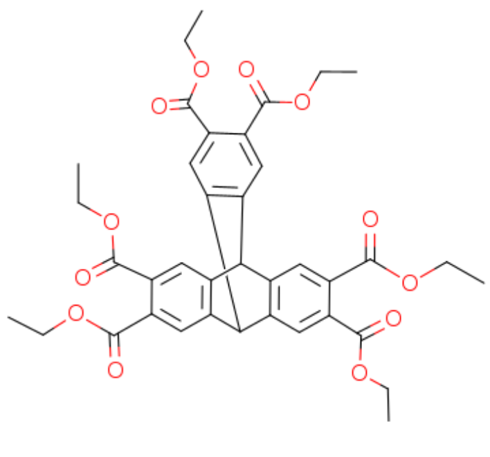 hexaethyl triptycene-2,3,6,7,14,15-hexacarboxylate,hexaethyl triptycene-2,3,6,7,14,15-hexacarboxylate