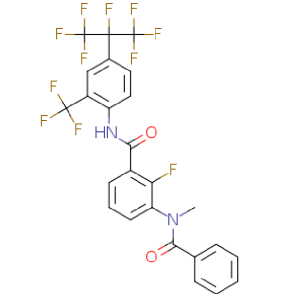 2-fluoro-3-(N-methylbenzamido)-N-(2-(trifluoromethyl)-4-(heptafluoroisopropyl)phenyl)benzamide,2-fluoro-3-(N-methylbenzamido)-N-(2-(trifluoromethyl)-4-(heptafluoroisopropyl)phenyl)benzamide