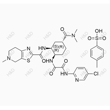 依度沙班對映異構體(對甲苯磺酸鹽),ent-Edoxaban(4-Methylbenzenesulfonate)