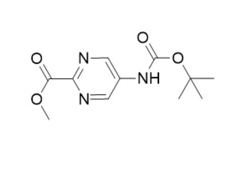 5-{[(叔丁氧基)羰基]氨基}嘧啶-2-羧酸甲酯,5-[[(1,1-dimethylethoxy)carbonyl]amino]-2-pyrimidinecarboxylic acid methyl ester