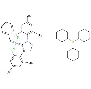 Grubb's 第二代催化剂; 苯亚甲基-1,3-双(2,4,6-三甲苯基)-2-(咪唑啉卡宾) (三环己基磷)二氯化钌,Grubb's Catalyst 2nd Generation;Benzylidene[1,3-bis(2,4,6-trimethylphenyl)-2-imidazolidinylidene] dichloro(tricyclohexyl-phosphine) ruthenium