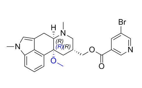 尼麦角林杂质15,((6aR,9R,10aR)-10a-methoxy-4,7-dimethyl-4,6,6a,7,8,9,10,10a- octahydroindolo[4,3-fg]quinolin-9-yl)methyl 5-bromonicotinate