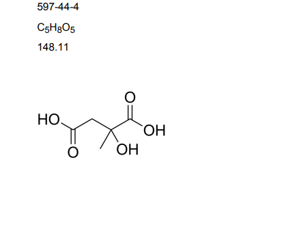 2-羥基-2-甲基丁烷-1,4-二酸,2-Hydroxy-2-methylbutane-1,4-dioic acid