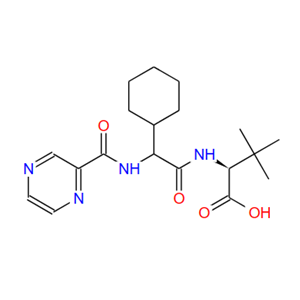 (2S)-2-环己基-N-(2-吡嗪基羰基)甘氨酰-3-甲基-L-缬氨酸,(S)-2-((S)-2-Cyclohexyl-2-(pyrazine-2-carboxamido)acetamido)-3,3-dimethylbutanoic acid