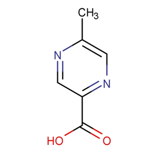 5-甲基吡嗪-2-甲酸；5521-55-1；5-Methyl-2-pyrazinecarboxylic acid