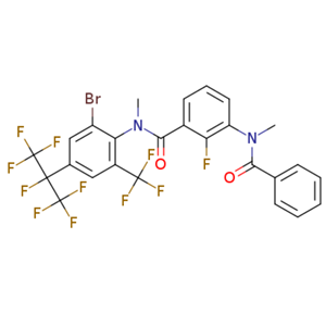 N-(2-bromo-4-(perfluoropropan-2-yl)-6-(trifluoromethyl)phenyl)-2-fluoro-N-methyl-3-(N-methylbenzamide)benzamide,N-(2-bromo-4-(perfluoropropan-2-yl)-6-(trifluoromethyl)phenyl)-2-fluoro-N-methyl-3-(N-methylbenzamide)benzamide