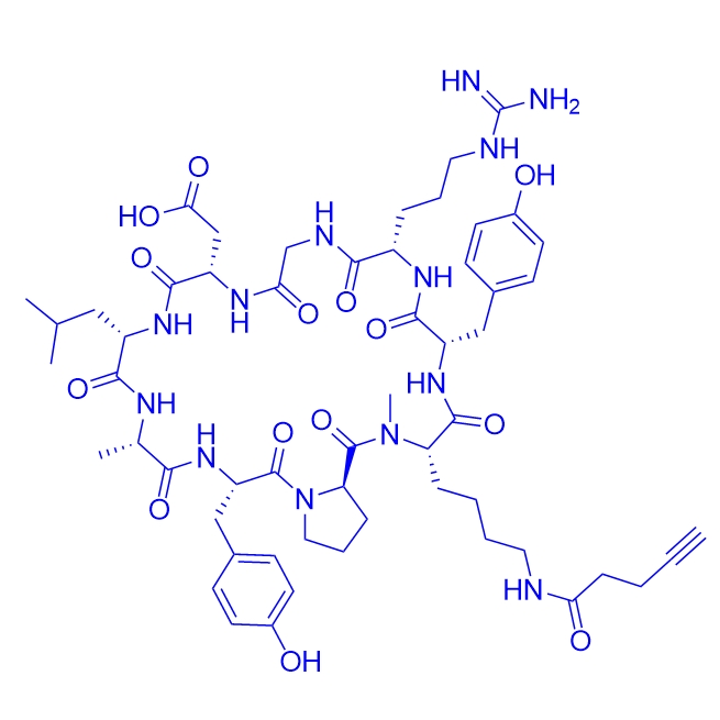 炔基环肽cyclo(YRGDLAYp(NMe)K),cyclo(YRGDLAYp(NMe)K)