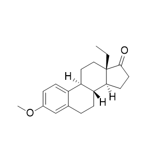 左炔诺孕酮杂质X,(8R,9S,13S,14S)-13-ethyl-3-methoxy-7,8,9,11,12,13,15,16-octahydro-6H-cyclopenta[a]phenanthren-17(14H)-one