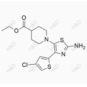 阿伐曲泊帕杂质16,ethyl 1-(2-amino-4-(4-chlorothiophen-2-yl)thiazol-5-yl)piperidine-4-carboxylate