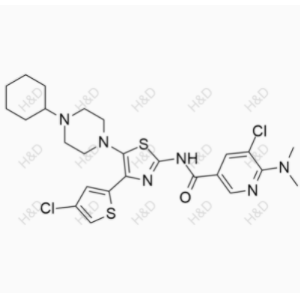 阿伐曲泊帕杂质18,5-chloro-N-(4-(4-chlorothiophen-2-yl)-5-(4-cyclohexylpiperazin-1-yl)thiazol-2-yl)-6-(dimethylamino)nicotinamide