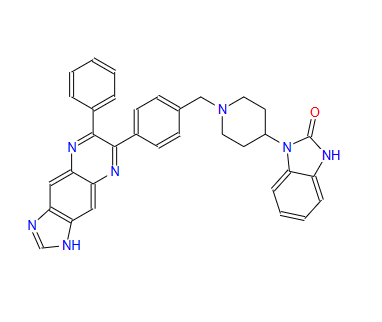 1,3-二氫-1-[1-[[4-(6-苯基-1H-咪唑并[4,5-G]喹喔啉-7-基)苯基]甲基]-4-哌啶基]-2H-苯并咪唑-2-酮,AKT inhibitor VIII;AKTI-1/2