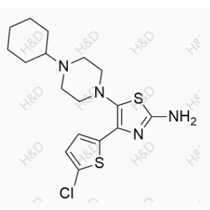 阿伐曲泊帕杂质39,4-(5-chlorothiophen-2-yl)-5-(4-cyclohexylpiperazin-1-yl)thiazol-2-amine