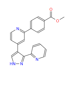 4-(4-(3-(吡啶-2-基)-1H-吡唑-4-基)吡啶-2-基)苯甲酸甲酯,Methyl 4-(4-(3-(pyridin-2-yl)-1H-pyrazol-4-yl)pyridin-2-yl)benzoate