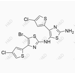 阿伐曲泊帕杂质14,N5-(5-bromo-4-(4-chlorothiophen-2-yl)thiazol-2-yl)-4-(4-chlorothiophen-2-yl)thiazole-2,5-diamine