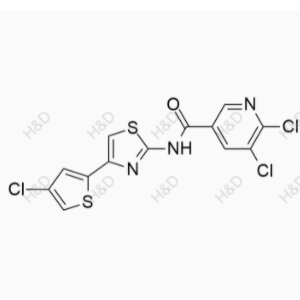 阿伐曲泊帕杂质33,5,6-dichloro-N-(4-(4-chlorothiophen-2-yl)thiazol-2-yl)nicotinamide