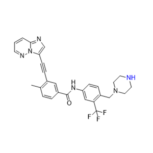 泊那替尼杂质14,3-(imidazo[1,2-b]pyridazin-3-ylethynyl)-4-methyl-N-(4-(piperazin-1- ylmethyl)-3-(trifluoromethyl)phenyl)benzamide