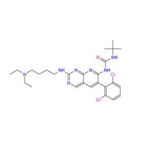 192705-80-9；PD-161570;PF-1480232；N-[6-(2,6-Dichlorophenyl)-2-[[4-(diethylamino)butyl]amino]pyrido[2,3-d]pyrimidin-7-yl]-N'-(1,1-dimethylethyl)urea