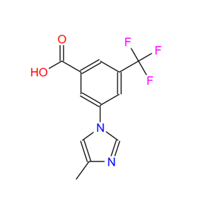 641571-13-3；3-(4-甲基咪唑-1-基)-5-三氟甲基苯甲酸；3-(4-Methylimidazol-1-yl)-5-trifluoromethylbenzoic acid