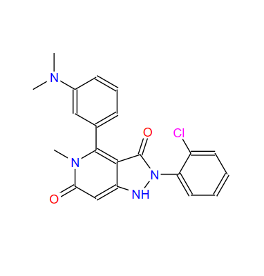 2-(2-氯苯基)-4-[3-(二甲基氨基)苯基]-5-甲基-1H-吡唑并[4,3-C]吡啶-3,6(2H,5H)-二酮,2-(2-Chlorophenyl)-4-(3-(diMethylaMino)phenyl)-5-Methyl-1H-pyrazolo[4,3-c]pyridine-3,6(2H,5H)-dione