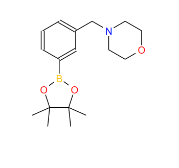 4-[3-(4,4,5,5-四甲基-1,3,2-二氧硼烷-2-基)苄基]吗啉,4-[3-(4,4,5,5-TETRAMETHYL-1,3,2-DIOXABOROLAN-2-YL)BENZYL]MORPHOLINE