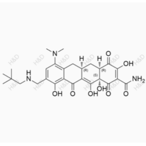 奧馬環(huán)素雜質(zhì)2,(4aR,5aR,12aS)-7-(dimethylamino)-3,10,12,12a-tetrahydroxy-9-((neopentylamino)methyl)-1,4,11-trioxo-1,4,4a,5,5a,6,11,12a-octahydrotetracene-2-carboxamide