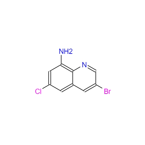 3-溴-6-氯-8-氨基喹啉,3-bromo-6-chloro-8-Quinolinamine