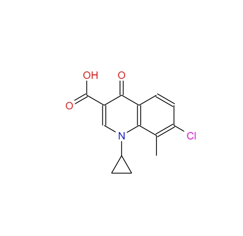 7-氯-1-环丙基-1,4-二氢-8-甲基-4-氧代-3-喹啉羧酸,7-Chloro-1-cyclopropyl-1,4-dihydro-8-methyl-4-oxo-3-quinolinecarboxylic acid