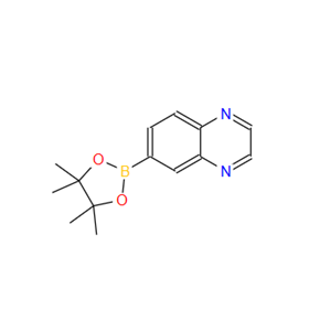 1167418-13-4；喹喔啉-6-硼酸频那醇酯；6-(4,4,5,5-Tetramethyl-1,3,2-dioxaborolan-2-yl)quinoxaline