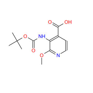 870997-82-3；3-N-BOC-氨基-2-甲氧基异烟酸；3-(tert-butoxycarbonylaMino)-2-Methoxyisonicotinic acid