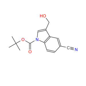914349-11-4 ；1-BOC-5-氰基-3-羟基甲基吲哚；1-Boc-5-cyano-3-hydroxymethylindole