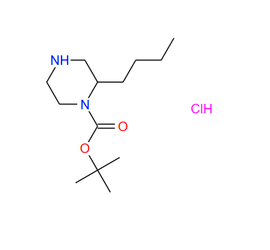 1-BOC-2-丁基哌嗪盐酸盐,1N-Boc-2-n-butylpiperazine-HCl