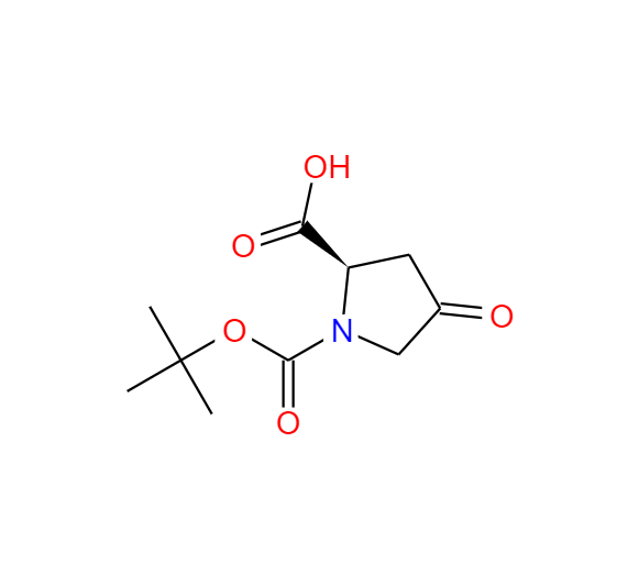 N-Boc-4-氧代-D-脯氨酸,(R)-4-OXO-PYRROLIDINE-1,2-DICARBOXYLIC ACID 1-TERT-BUTYL ESTER