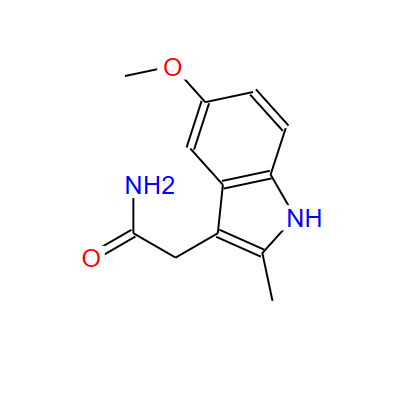 2-(5-甲氧基-2-甲基-1H-吲哚-3-基)乙胺,2-(5-methoxy-2-methyl-1H-indol-3-yl)acetamide