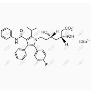 阿托伐他汀EP杂质B,(3R,5S)-7-(2-(4-fluorophenyl)-5-isopropyl-3-phenyl-4-(phenylcarbamoyl)-1H-pyrrol-1-yl)-3,5-dihydroxyheptanoate