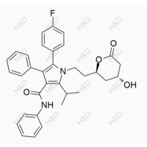 阿托伐他汀EP杂质H,5-(4-fluorophenyl)-1-(2-((2R,4R)-4-hydroxy-6-oxotetrahydro-2H-pyran-2-yl)ethyl)-2-isopropyl-N,4-diphenyl-1H-pyrrole-3-carboxamide