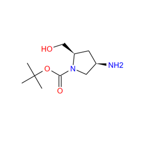 (2R,4R)-4-氨基-2-(羟甲基)吡咯烷-1-羧酸叔丁酯,(2R,4R)-1-BOC-2-hydroxyMethyl-4-aMino Pyrrolidine-HCl