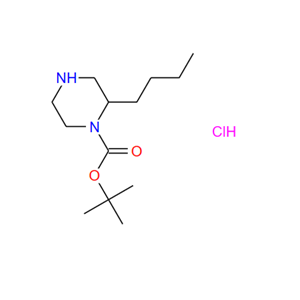 1-BOC-2-丁基哌嗪盐酸盐,1N-Boc-2-n-butylpiperazine-HCl