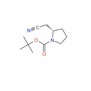 142253-50-7；(S)-2-(氰基甲基)吡咯烷-1-甲酸叔丁酯；N-BOC-(2S)-PYRR(2-CHCN)