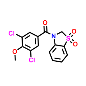 3-（3,5-二氯-4-甲氧基苯甲酰基）-1,1-二氧代-1,2-二氢-3H-1,3-苯并噻唑,3-(3,5-dichloro-4-methoxybenzoyl)-1,1-dioxo-1,2-dihydro-3H-1,3-benzothiazole