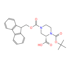 1034574-30-5；(S)-1-N-Boc-4-N-Fmoc-2-哌嗪甲酸；(S)-1-N-BOC-4-N-FMOC-PIPERAZINE-2-CARBOXYLIC ACID