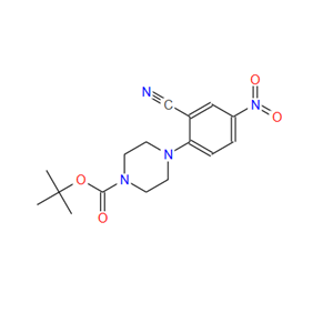 288251-87-6；4-(2-氰基-4-硝基苯基)哌嗪-1-甲酸叔丁酯；tert-Butyl 4-(2-cyano-4-nitrophenyl)piperazine-1-carboxylate