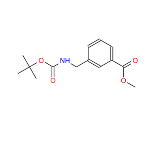 180863-55-2；3-(((叔丁氧基羰基)氨基)甲基)苯甲酸甲酯；Methyl 3-(((tert-butoxycarbonyl)aMino)Methyl)benzoate