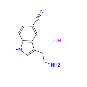 101831-71-4；5-氰基色胺鹽酸鹽；5-CYANOTRYPTAMINE HYDROCHLORIDE