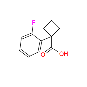 151157-48-1;1-(2-氟苯基) 环丁基甲酸;1-(2-fluorophenyl)cyclobutanecarboxylic acid
