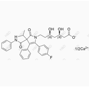 阿托伐他汀內(nèi)酰胺雜質(zhì)鈣鹽,calcium (3R,5R)-7-(5-(4-fluorophenyl)-3-isopropyl-2-oxo-4-phenyl-3-(phenylcarbamoyl)-2,3-dihydro-1H-pyrrol-1-yl)-3,5-dihydroxyheptanoate